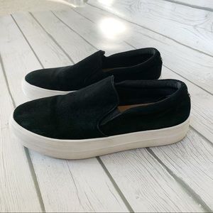 Steve Madden Gills Slip-On Sneaker Black Suede 8.5